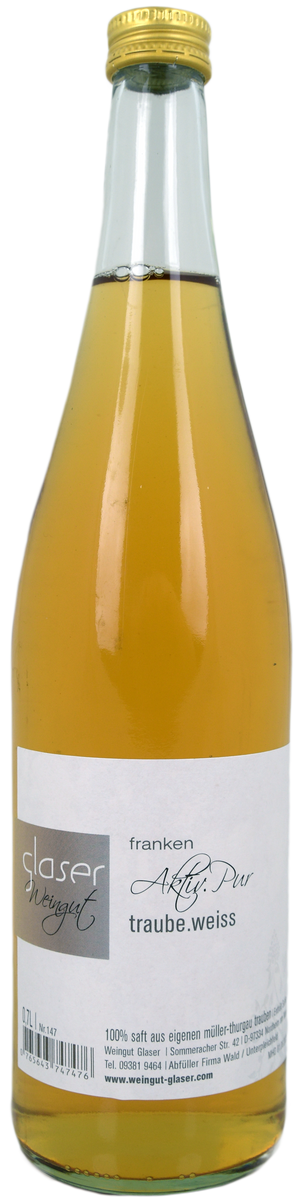 Traubensaft Weiß aktiv Weingut Glaser